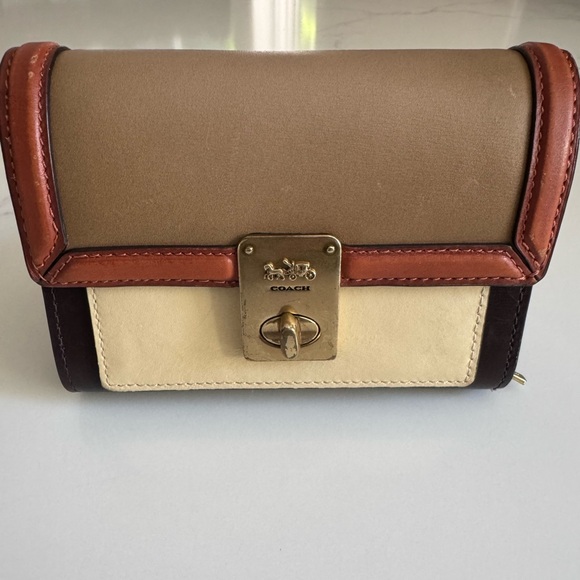 Coach Handbags - Coach Hutton Color Block Wallet with Gold Hardware